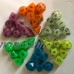 LeadingStar 7Pcs Fluorescent Acrylic Dices Polyhedral Dies Set for Table Games   
